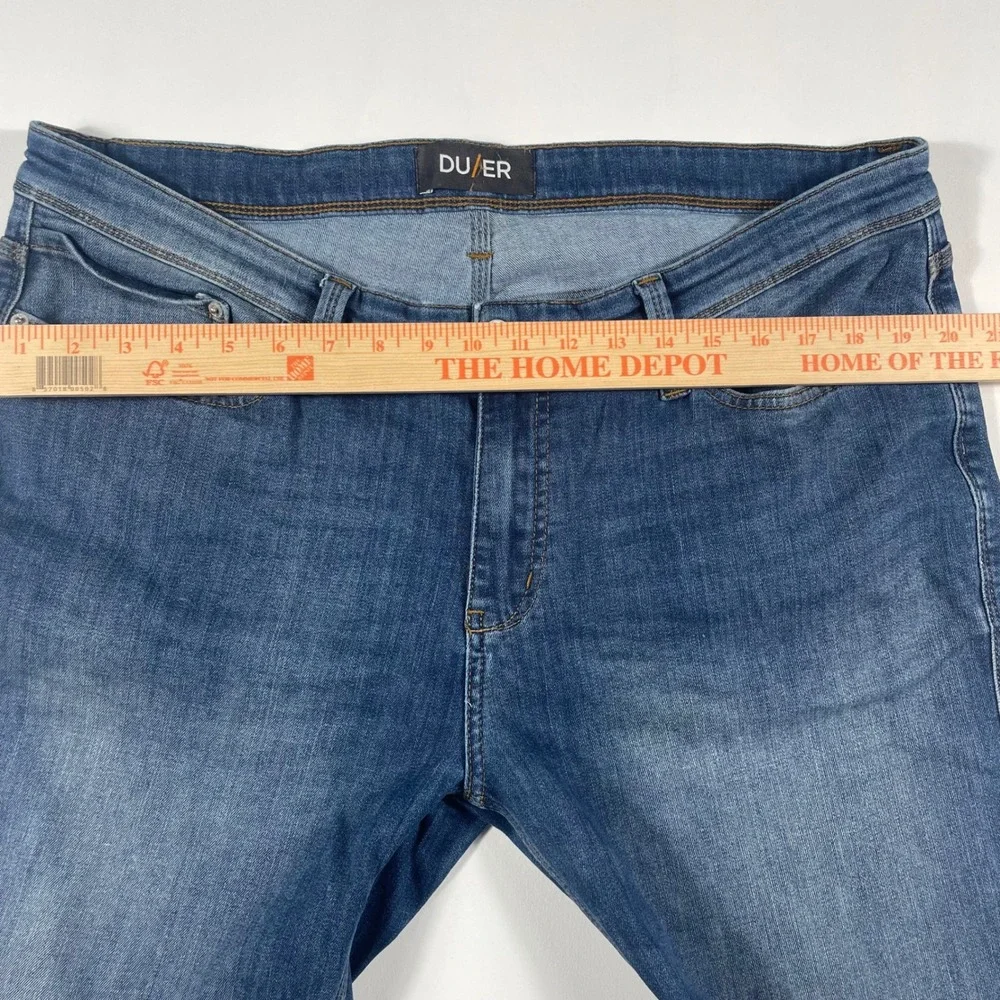 DU/ER L2X Slim Fit Jeans Mens 38x34 Performance Stretch Denim Blue